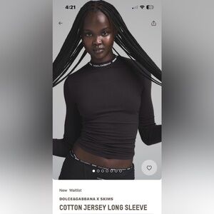 D&G X Skims cotton jersey long sleeve
